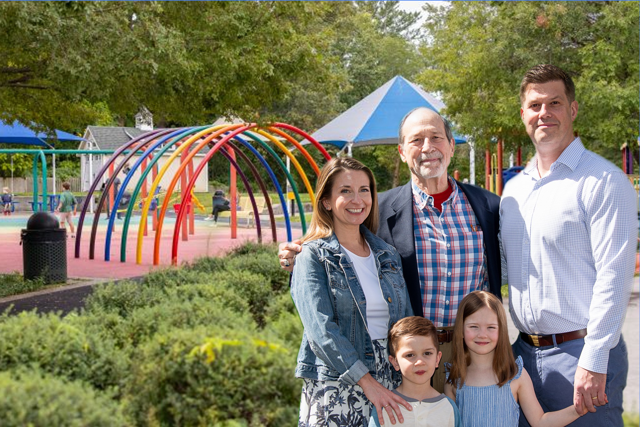 Martin Smith with family in McLean